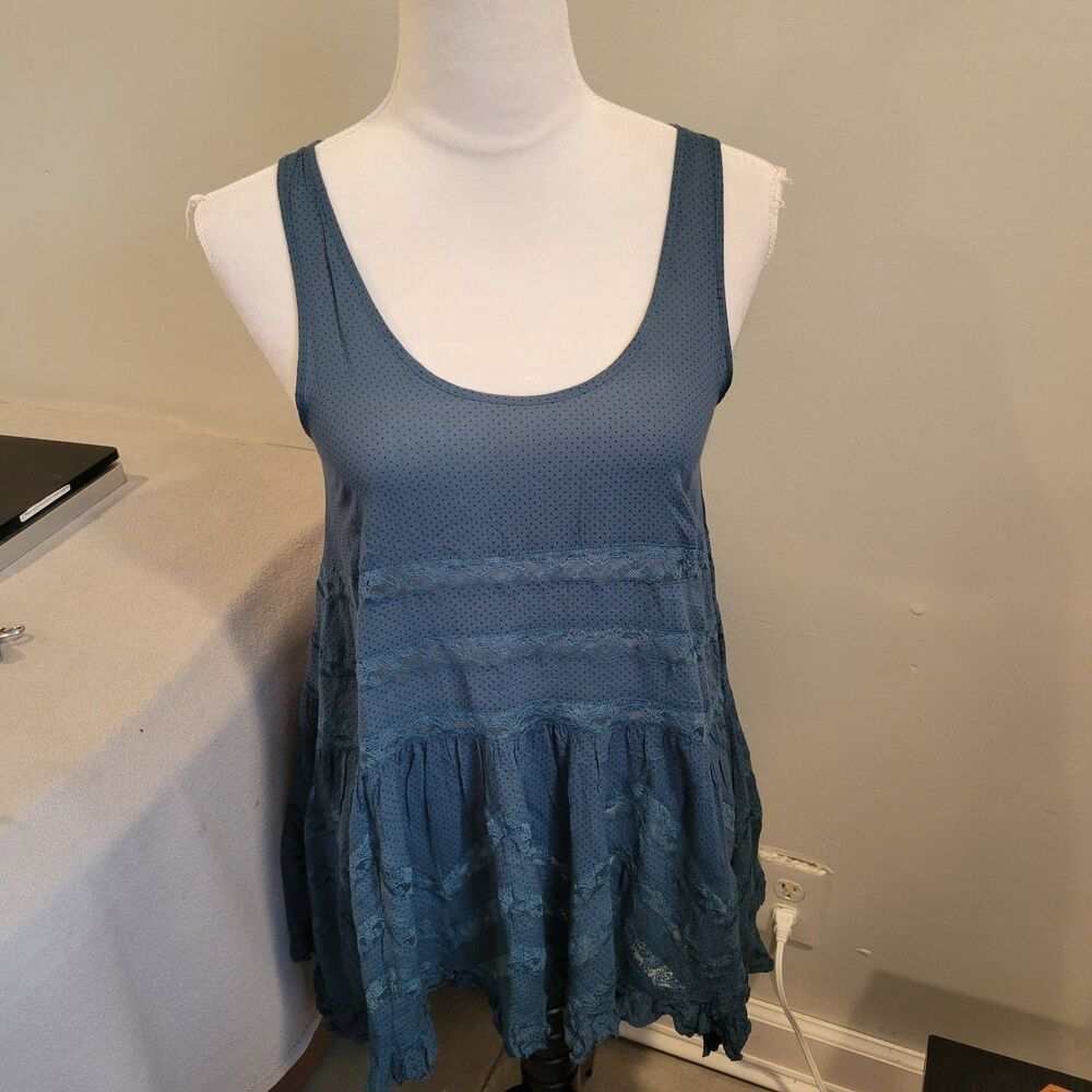 Free People Intimately Voile And Lace Trapeze Size Xs